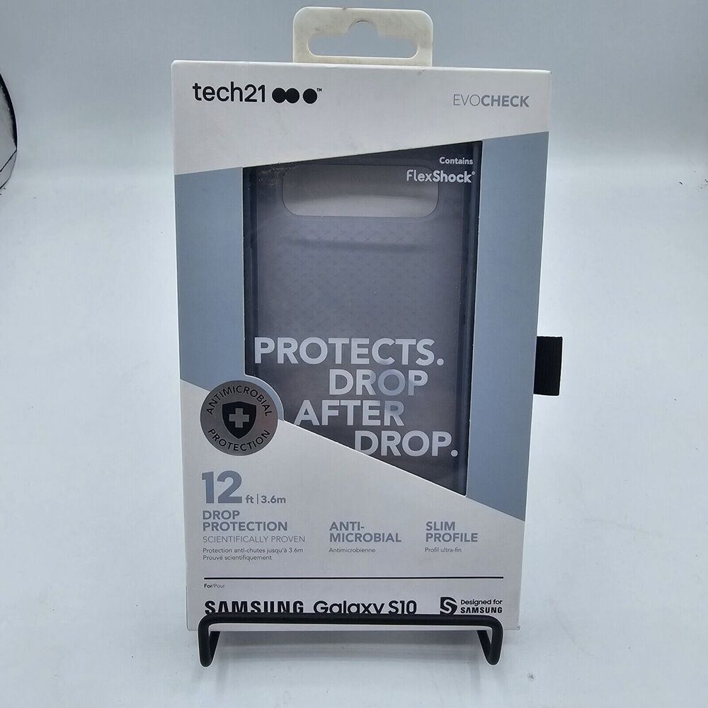 Tech21 Clear blue, New Case For Galaxy  S10, 12 Foot Drop Protection